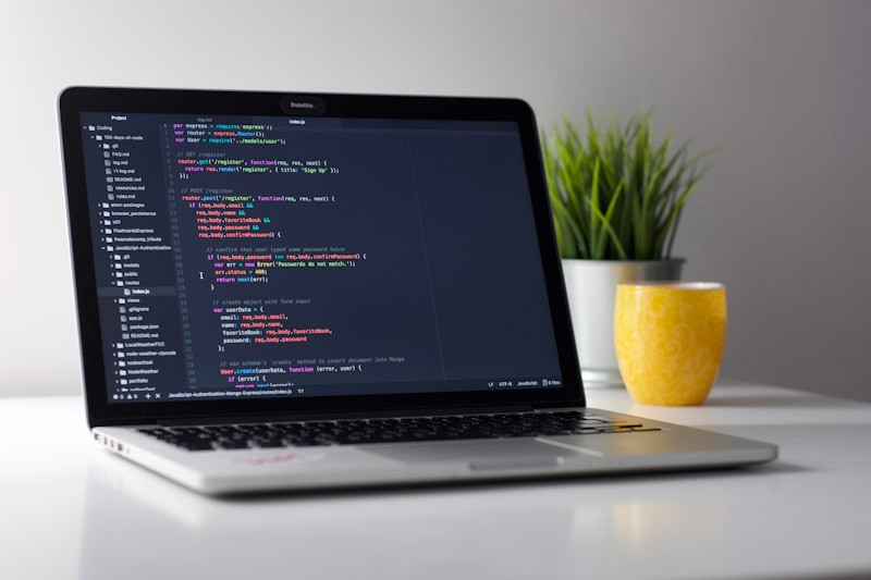 Computer Science student programming code
